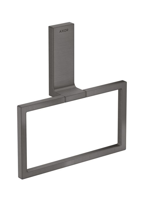 AXOR-HG-AXOR-Universal-Rectangular-Handtuchring-Brushed-Black-Chrome-42623340 gallery number 1